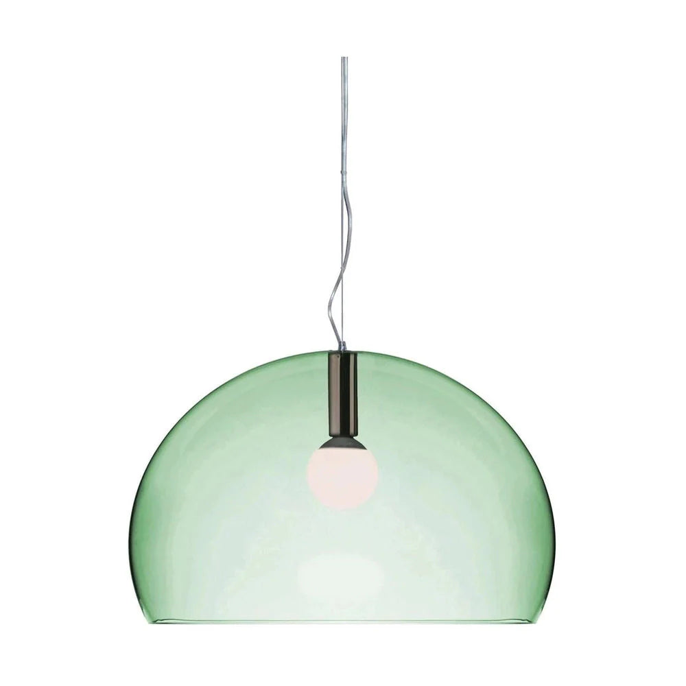 Kartell FL/Y Suspension Lamp Big, Glossy Sage Green