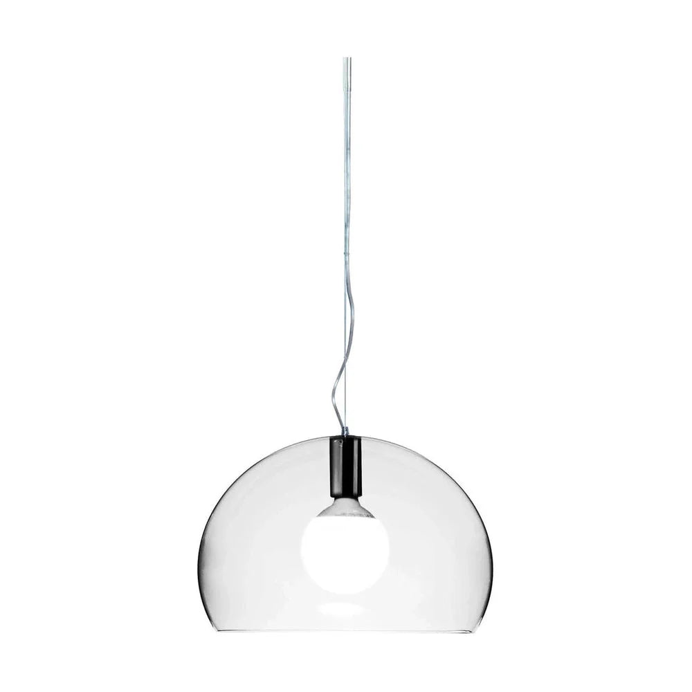 Kartell Fl/Y Suspension Lamp Small, Transparent/Crystal