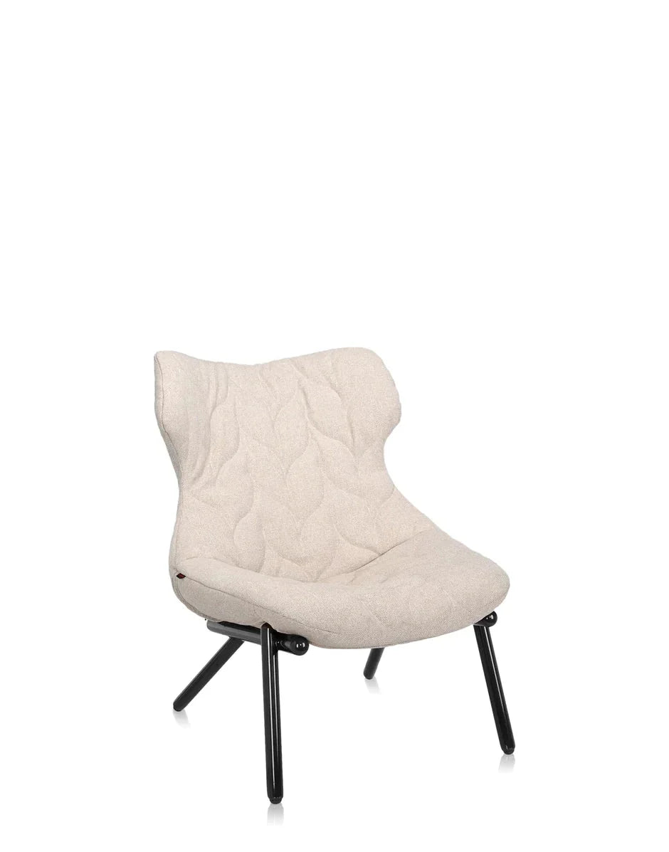 [product_category]-Kartell Foliage Armchair Trevira, Black/Beige-Kartell-8058967182378-06086NA-KAR-10