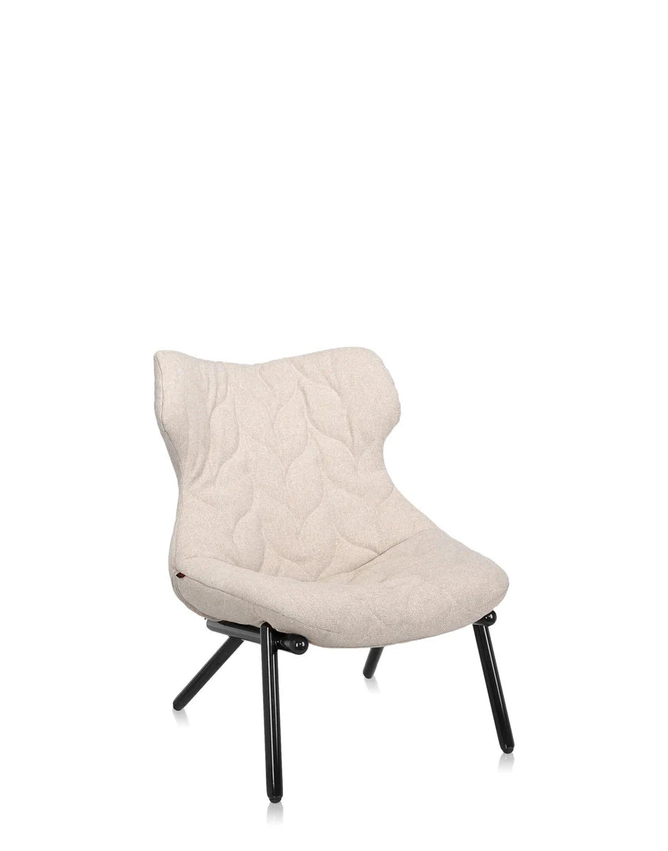 [product_category]-Kartell Foliage Armchair Trevira, Black/Beige-Kartell-8058967182378-06086NA-KAR-2