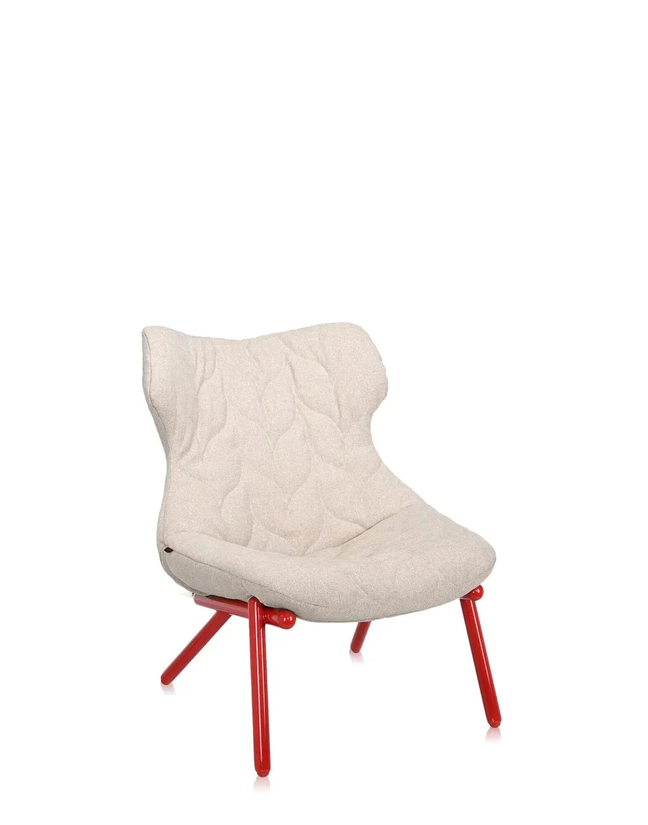 [product_category]-Kartell Foliage Armchair Trevira, Red/Beige-Kartell-8058967182712-06086RA-KAR-10