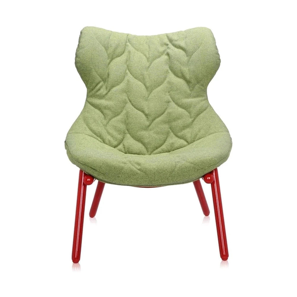 Trevira de fauteuil de feuillage Kartell, rouge / vert