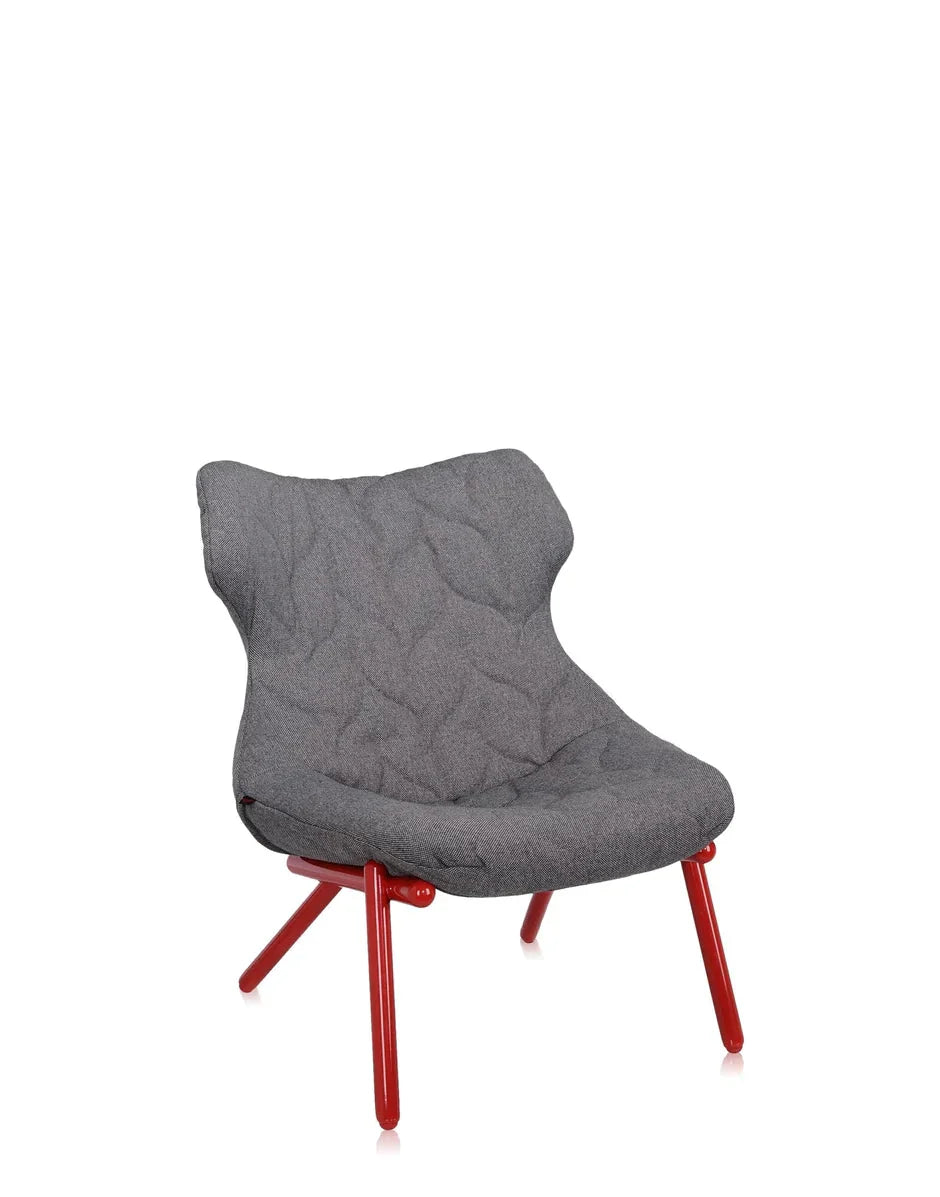 [product_category]-Kartell Foliage Armchair Trevira, Red/Grey-Kartell-8058967182750-06086RC-KAR-10