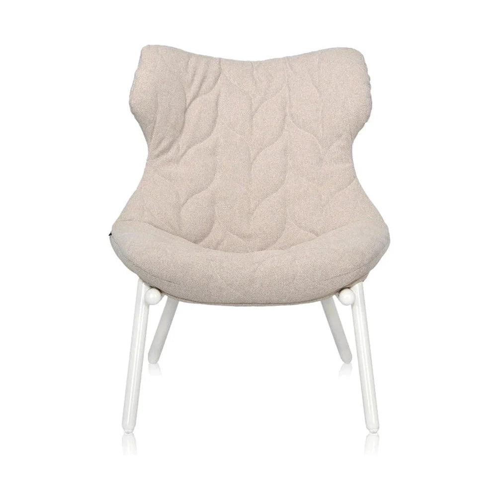 [product_category]-Kartell Foliage Armchair Trevira, White/Beige-Kartell-8058967181999-06086BA-KAR-1