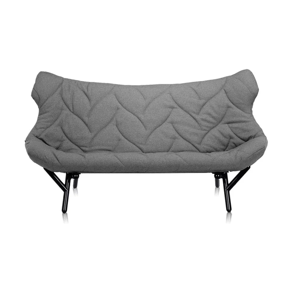 Kartell løv sofa Trevira, sort/grå