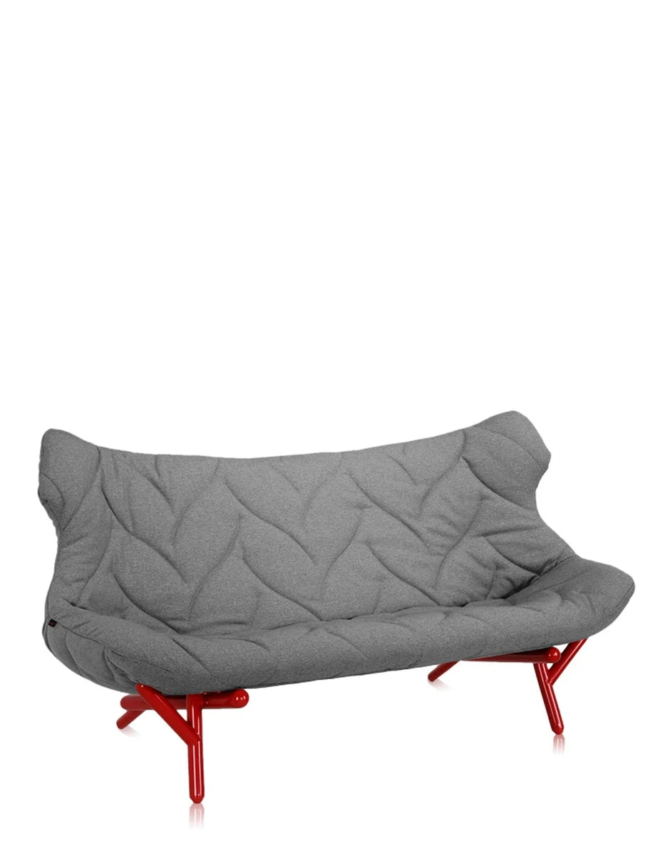 [product_category]-Kartell Foliage Sofa Trevira, Red/Grey-Kartell-8058967181814-06085RC-KAR-2