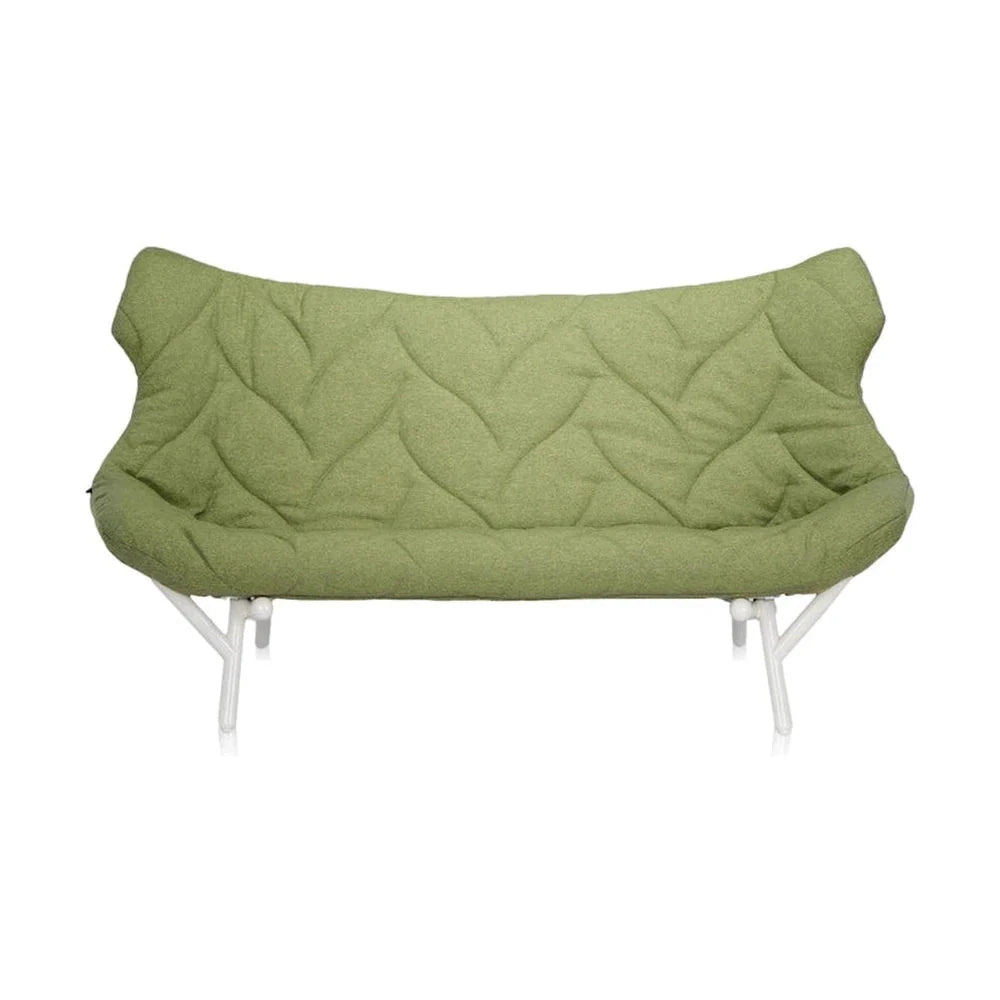 Kartell løv sofa Trevira, hvid/grøn