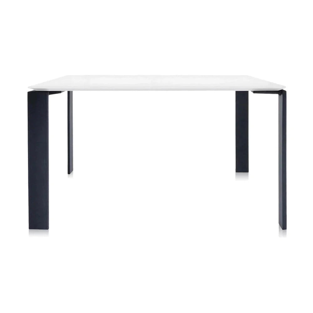 Kartell Four Desk 128x128 cm, negro/blanco