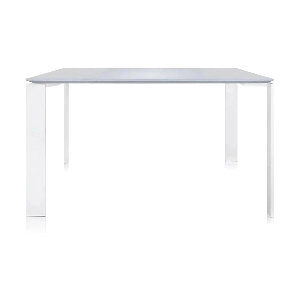 Kartell Four bureau 128x128 cm, blanc / blanc