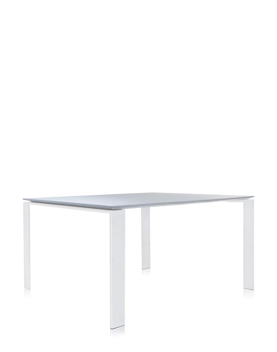 [product_category]-Kartell Four Desk 128x128 Cm, White/White-Kartell-8058967045406-0452582-KAR-2