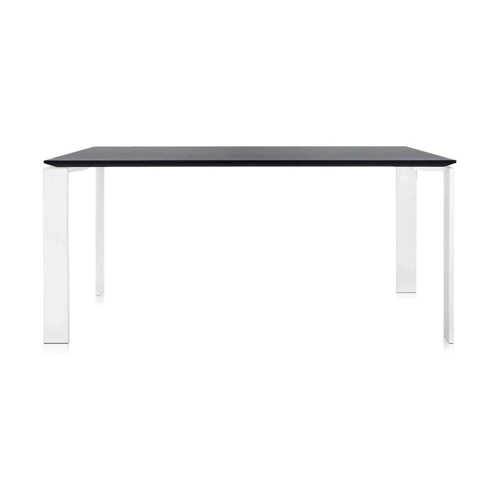 Kartell fyra skrivbord 158x79 cm, vit/svart