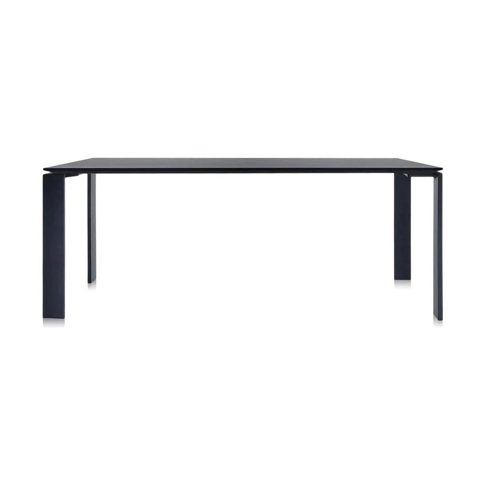 Kartell vier Schreibtisch 190x79 cm, schwarz/schwarz