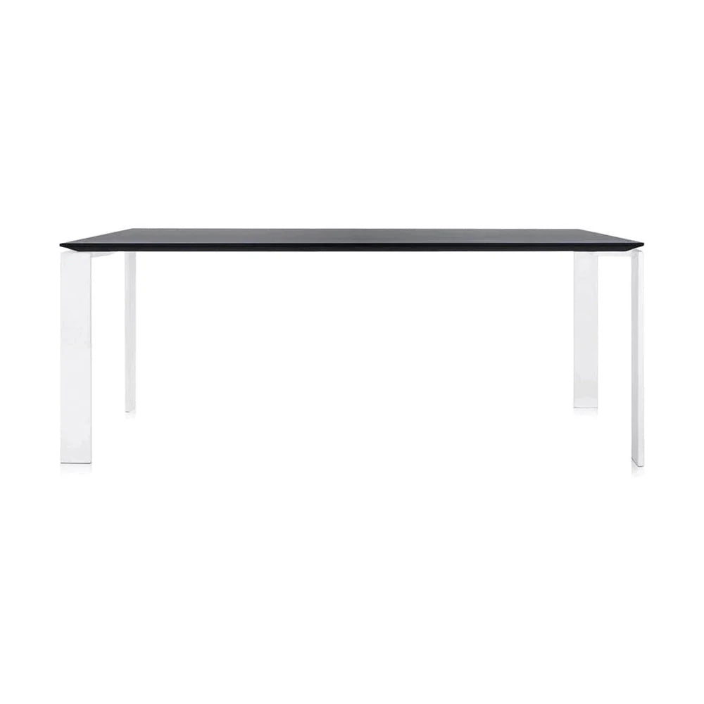 Kartell fyra skrivbord 190x79 cm, vit/svart