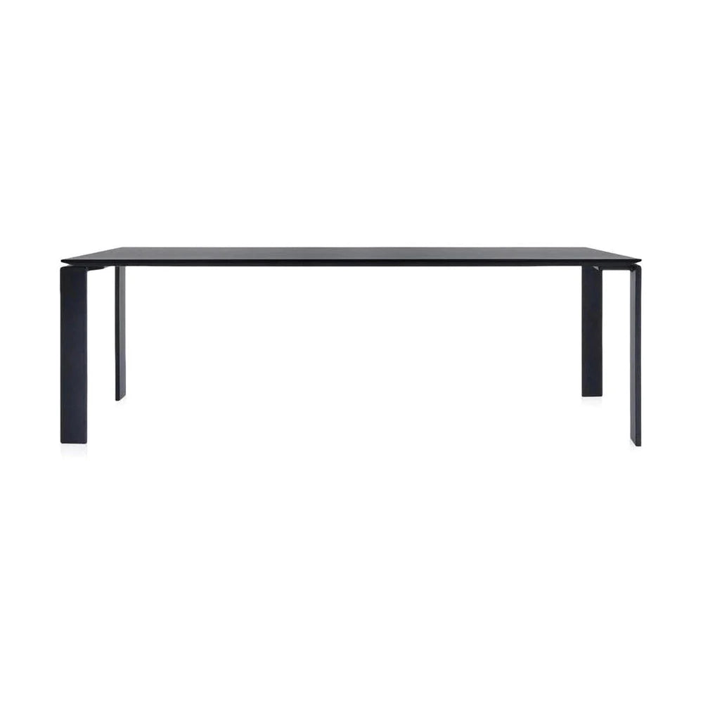 Kartell fyra skrivbord 223x79 cm, svart/svart