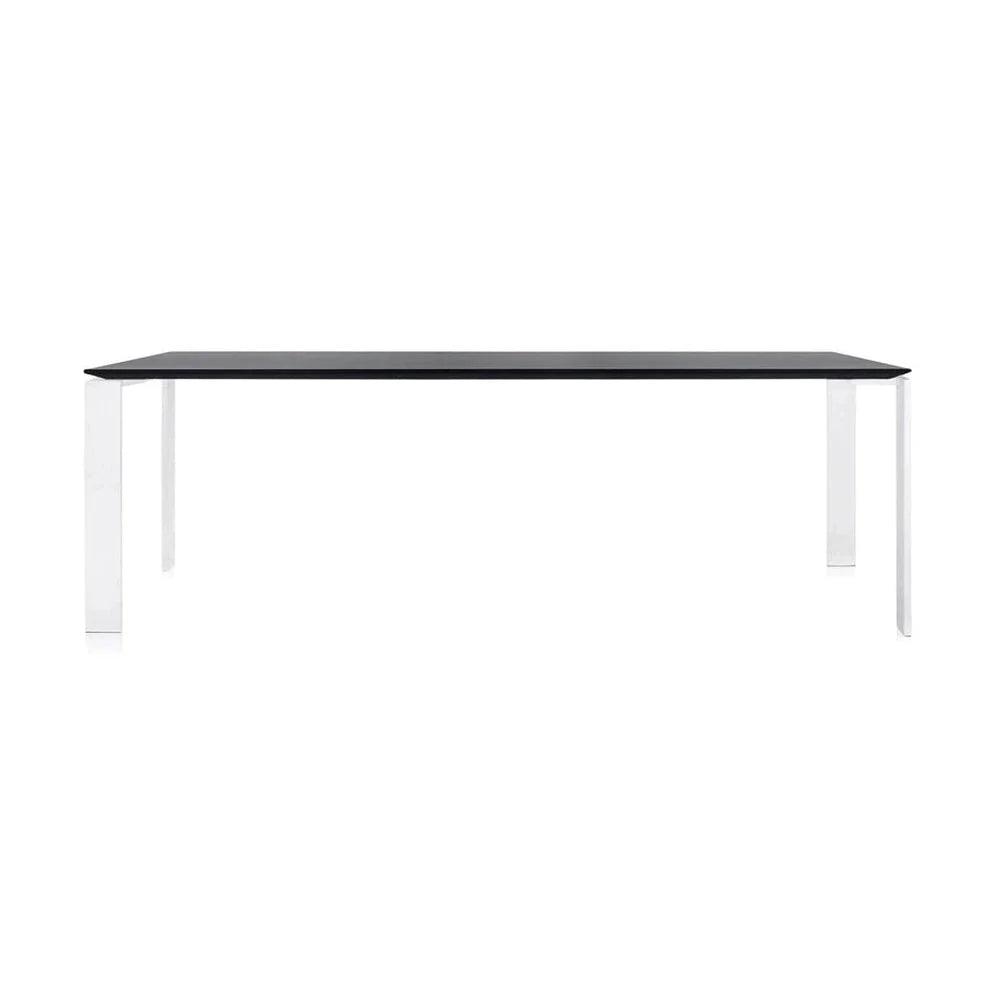 Kartell quatre bureau 223x79 cm, blanc / noir