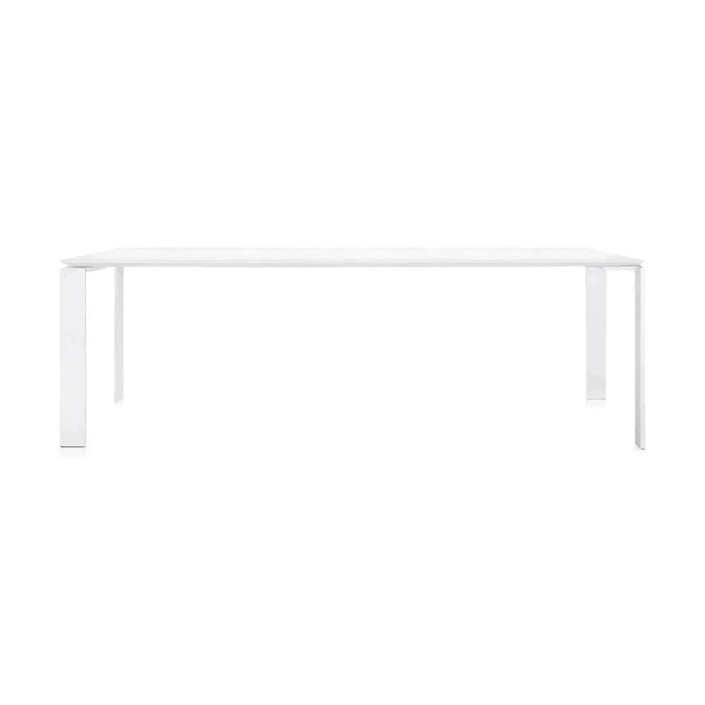 Kartell Four Desk 223x79 cm, blanco/blanco