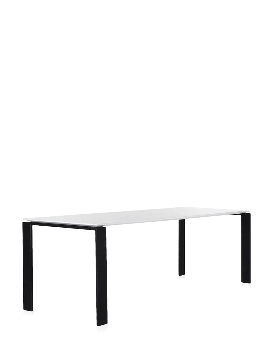 [product_category]-Kartell Four Soft Touch Desk 223x79 Cm, Black/White-Kartell-8058967225549-0450984-KAR-2