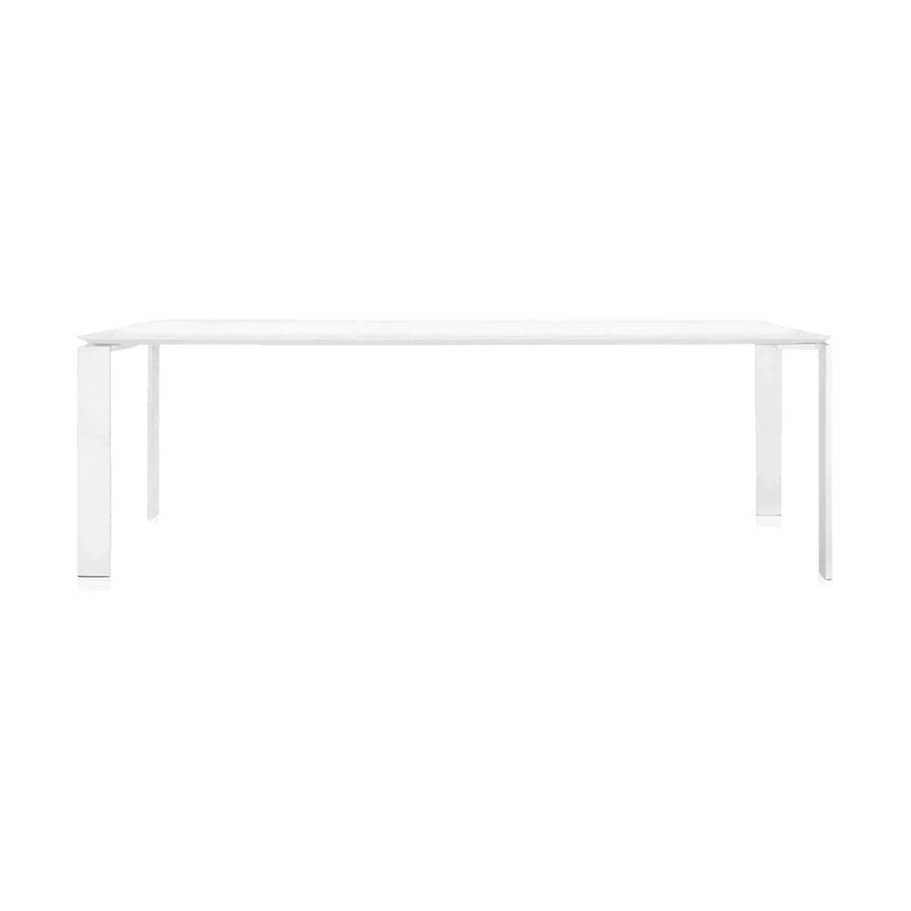 Kartell Four Soft Touch Desk 223x79 cm, weiß/weiß