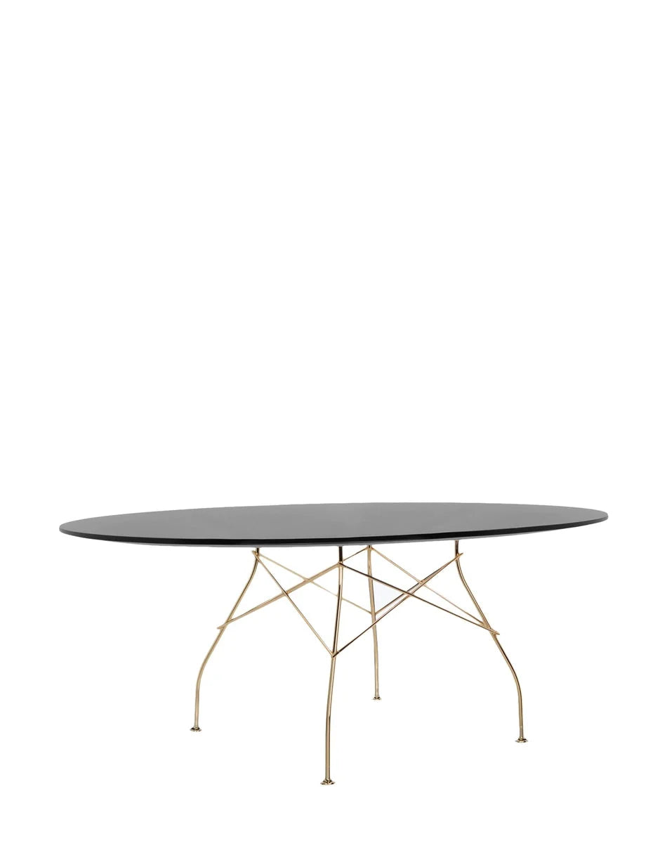 [product_category]-Kartell Glossy Table Oval Lacquered, Gold/Black-Kartell-8058967205053-045693P-KAR-2