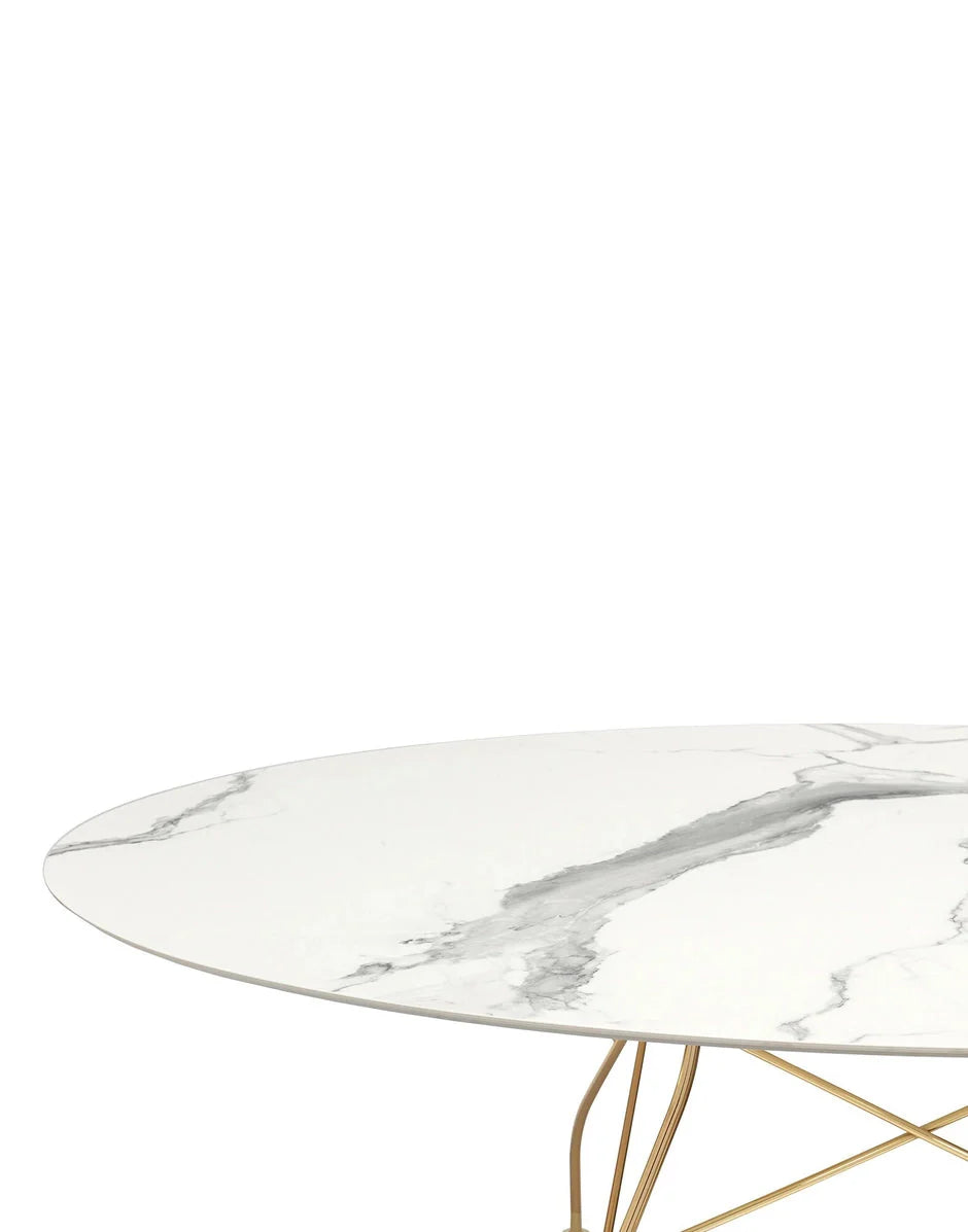 [product_category]-Kartell Glossy Table Oval Marble, Gold/White-Kartell-8058967253740-04579MB-KAR-2