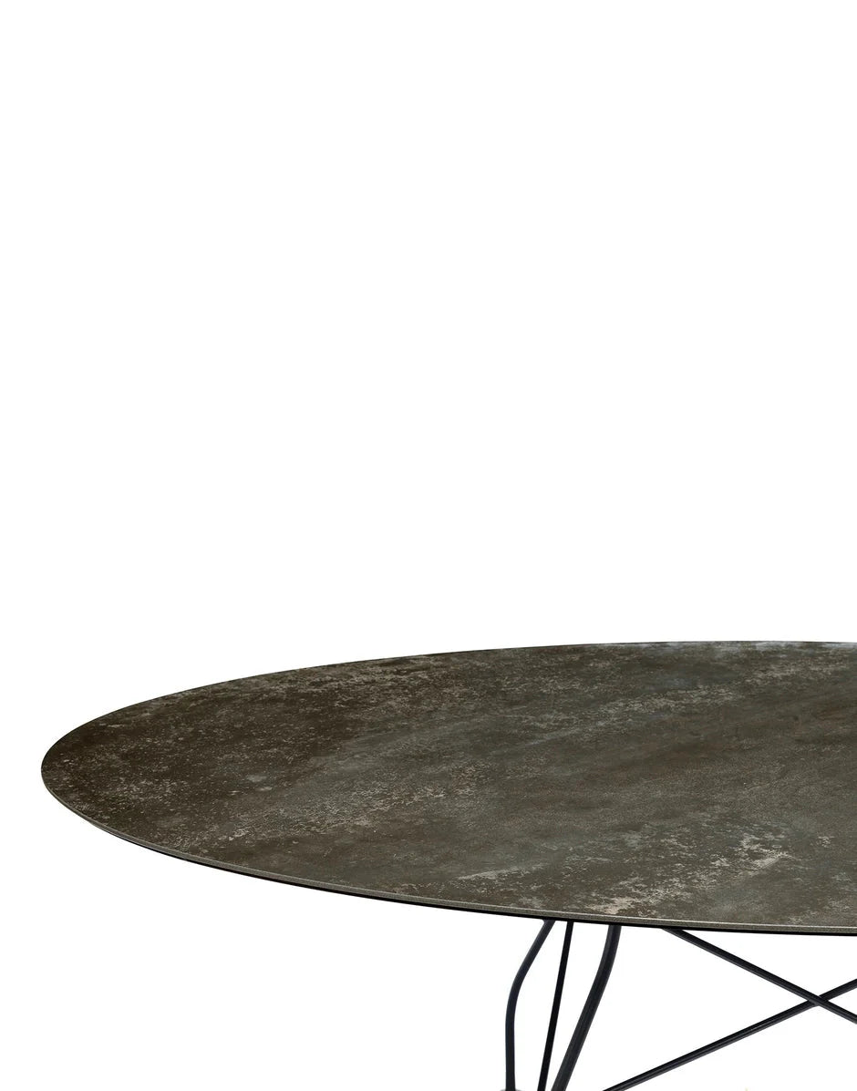 [product_category]-Kartell Glossy Table Oval Marble, Matt Black/Aged Bronze-Kartell-8058967294293-04573CN-KAR-2