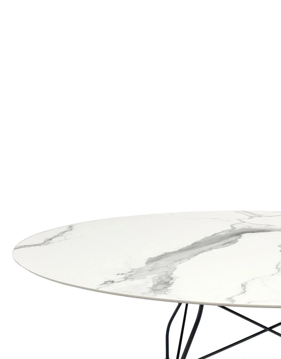 [product_category]-Kartell Glossy Table Oval Marble, Matt Black/Aged White-Kartell-8058967294316-04573MB-KAR-2