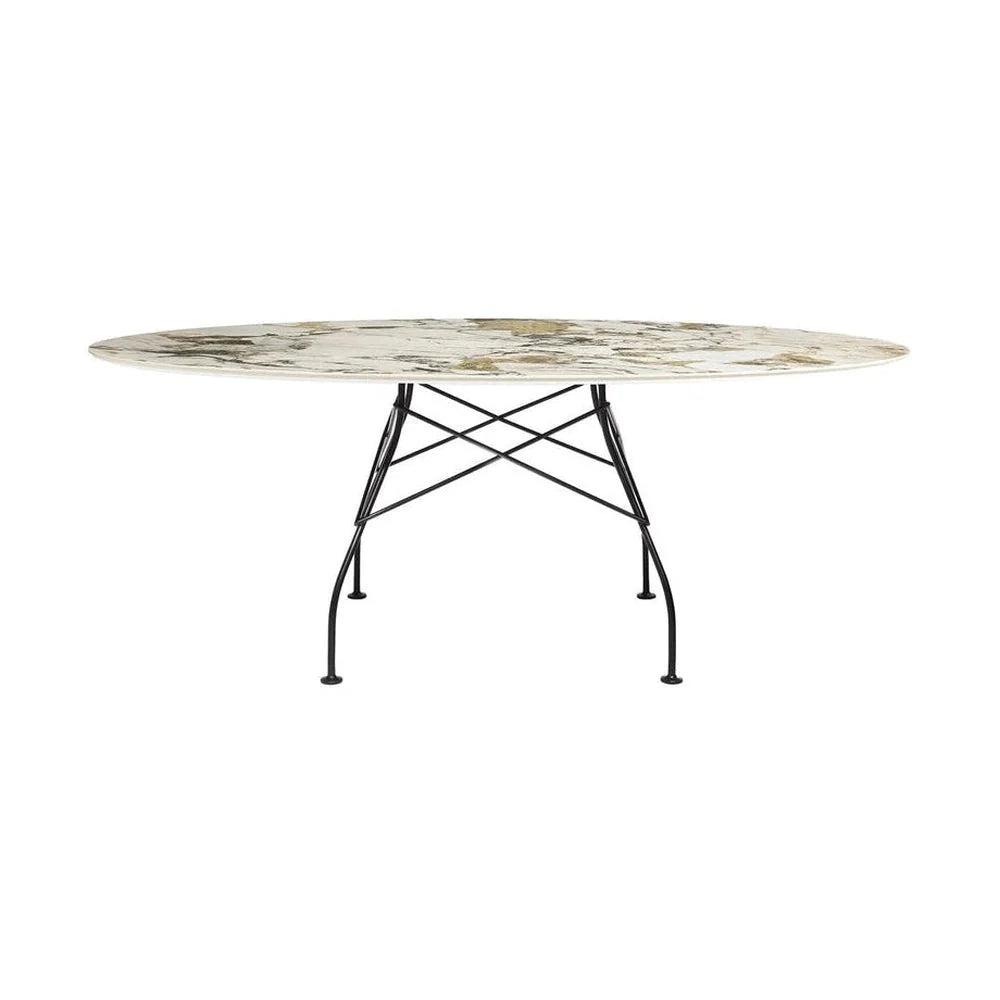 [product_category]-Kartell Glossy Table Oval Marble, Matt Black/Symphonie-Kartell-8058967294255-04573MS-KAR-1