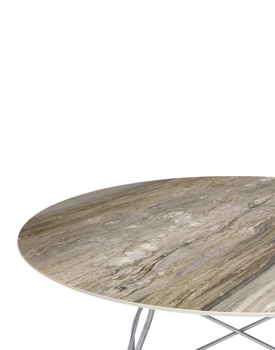 [product_category]-Kartell Glossy Table Round Marble, Chrome/Tropical Grey-Kartell-8058967293753-04584MG-KAR-2