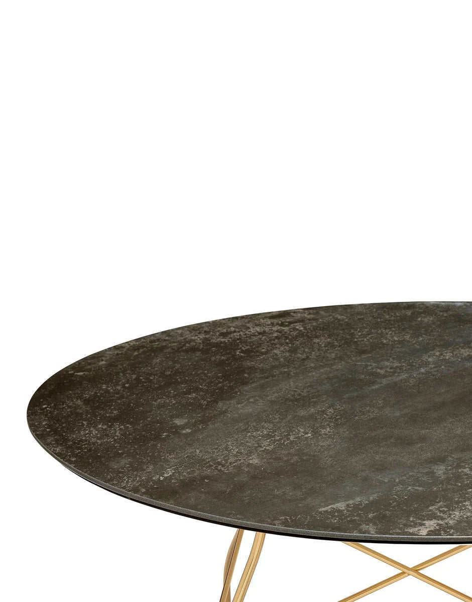 [product_category]-Kartell Glossy Table Round Marble, Gold/Aged Bronze-Kartell-8058967293937-04580CN-KAR-2