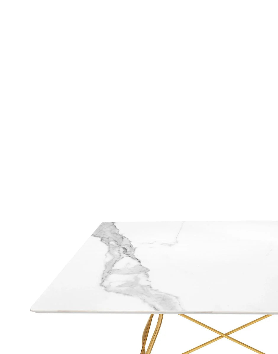 [product_category]-Kartell Glossy Table Square Marble, Gold/White-Kartell-8058967253900-04594MB-KAR-2