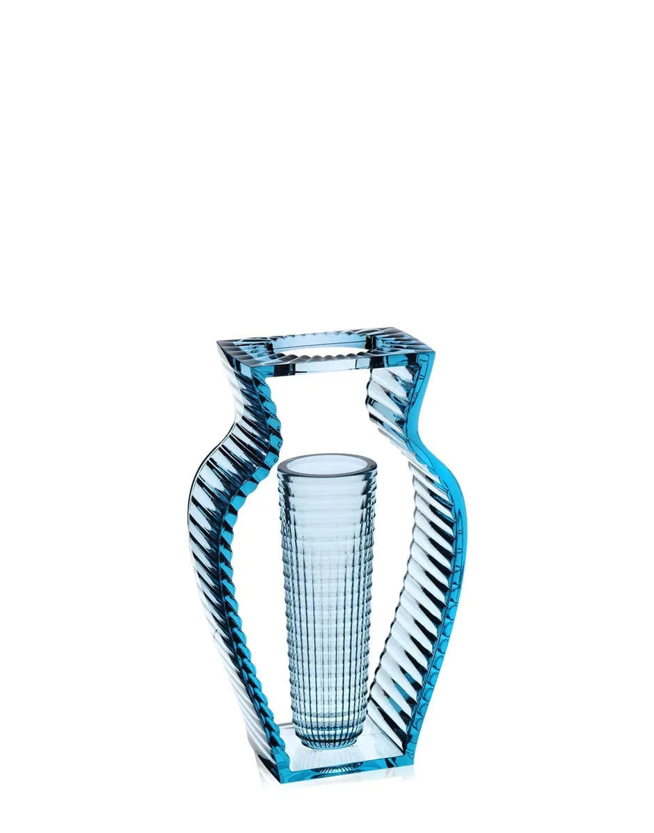 [product_category]-Kartell I Shine Vase, Blue-Kartell-8058967186208-01215E4-KAR-7