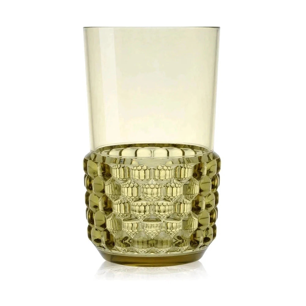 Kartell Jellies Family Ensemble de 4 longs verres de boisson, vert