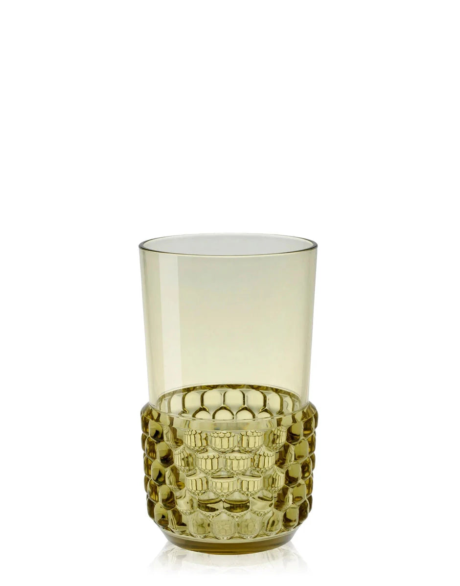 Kartell Jellies Family Ensemble de 4 longs verres de boisson, vert