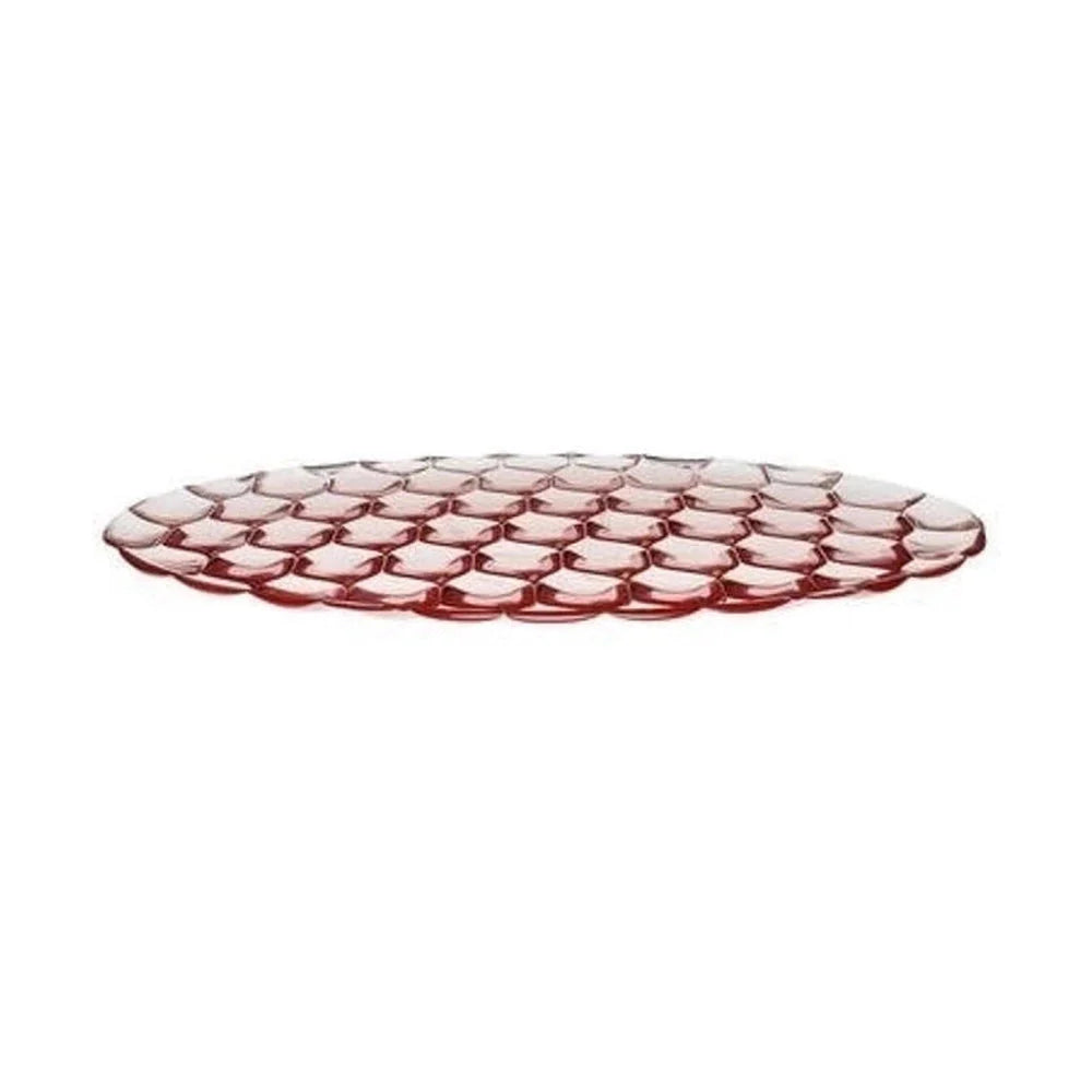 Ensemble familial Kartell Jellies de 4 sous-plaques, rose