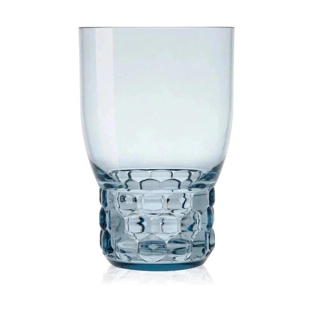 Kartell Jellies Family Ensemble de 4 verres à eau, bleu clair