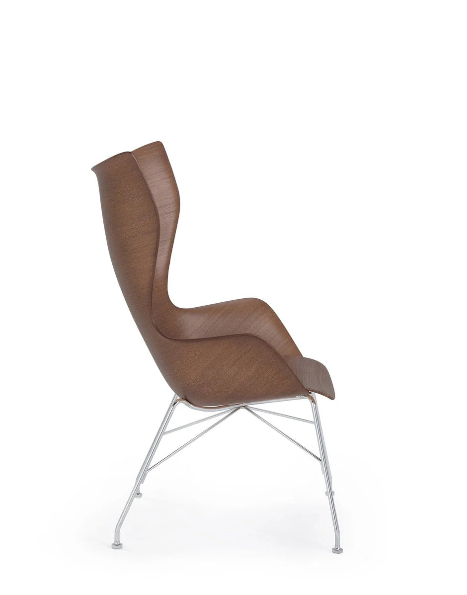 [product_category]-Kartell K/Wood Armchair Basic Veneer, Dark Wood/Chrome-Kartell-8058967295016-04915SC-KAR-3