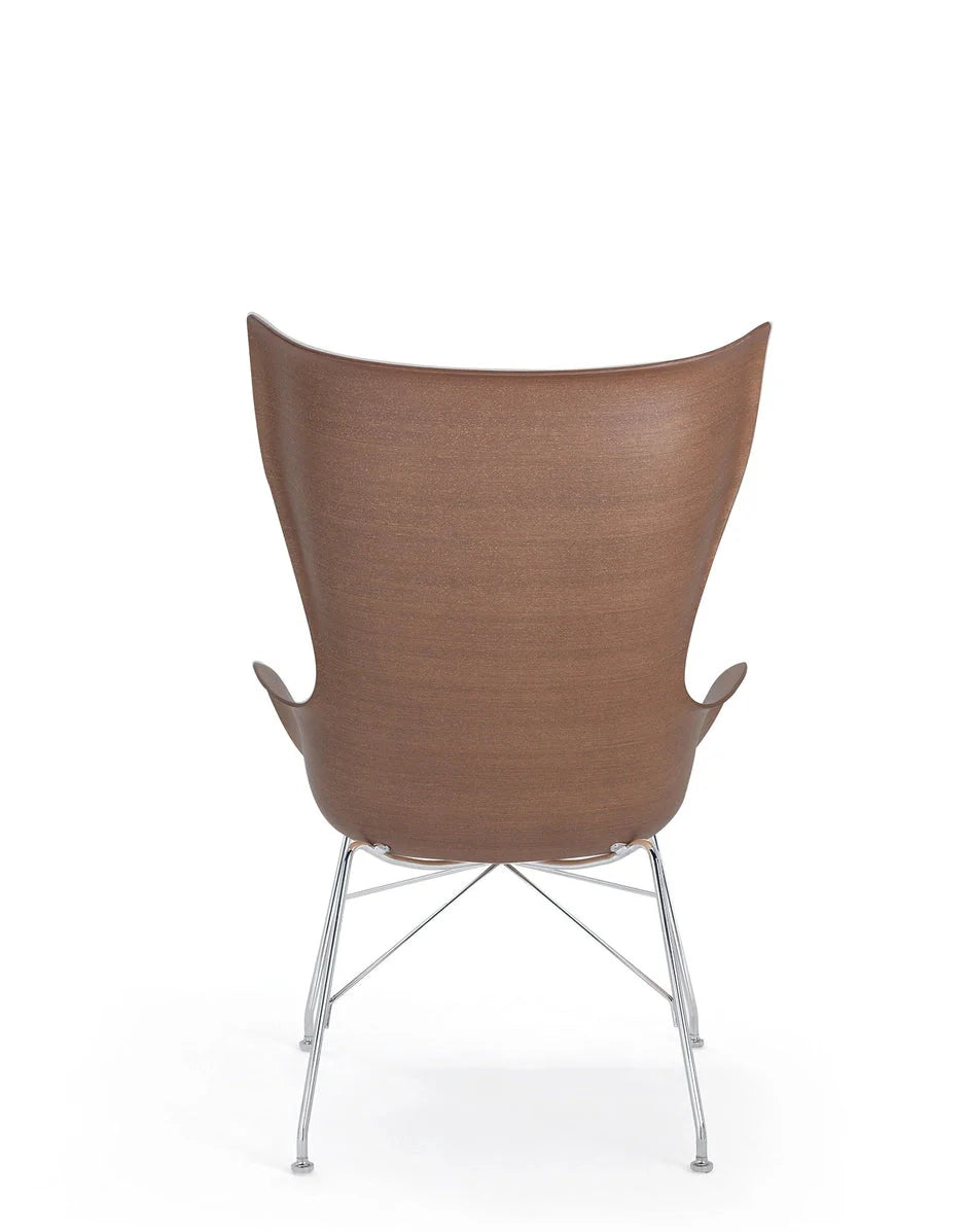 [product_category]-Kartell K/Wood Armchair Basic Veneer, Dark Wood/Chrome-Kartell-8058967295016-04915SC-KAR-4