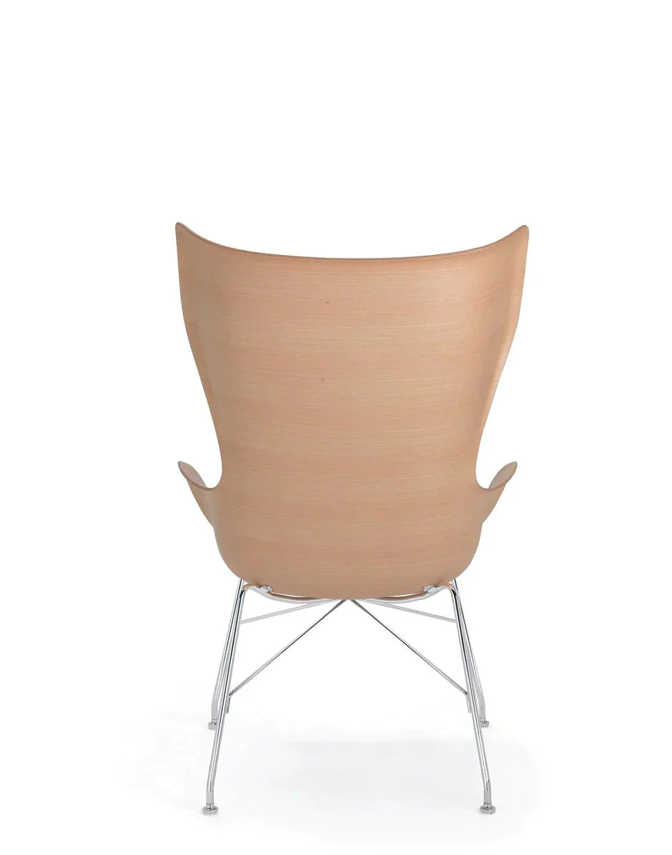 [product_category]-Kartell K/Wood Armchair Basic Veneer, Light Wood/Chrome-Kartell-8058967294736-04915CC-KAR-8