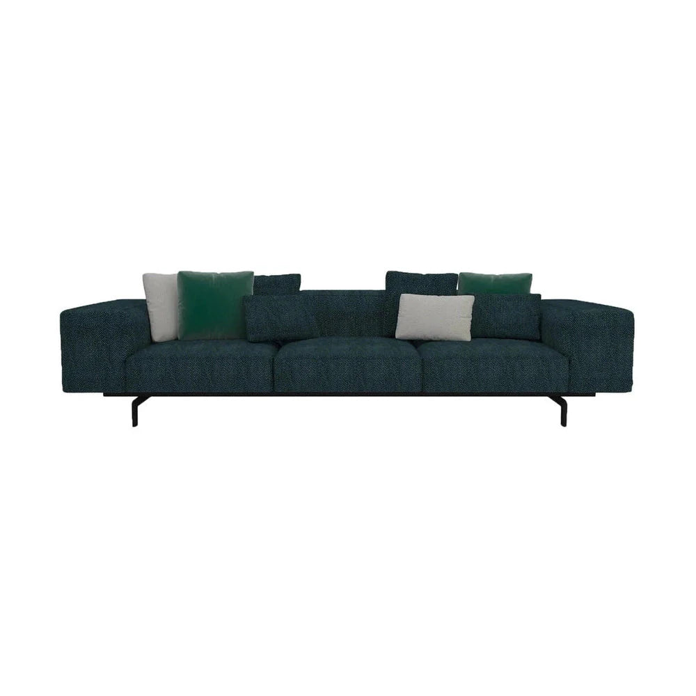 Kartell Largo 3 Seater Sofa Gubbio, Green