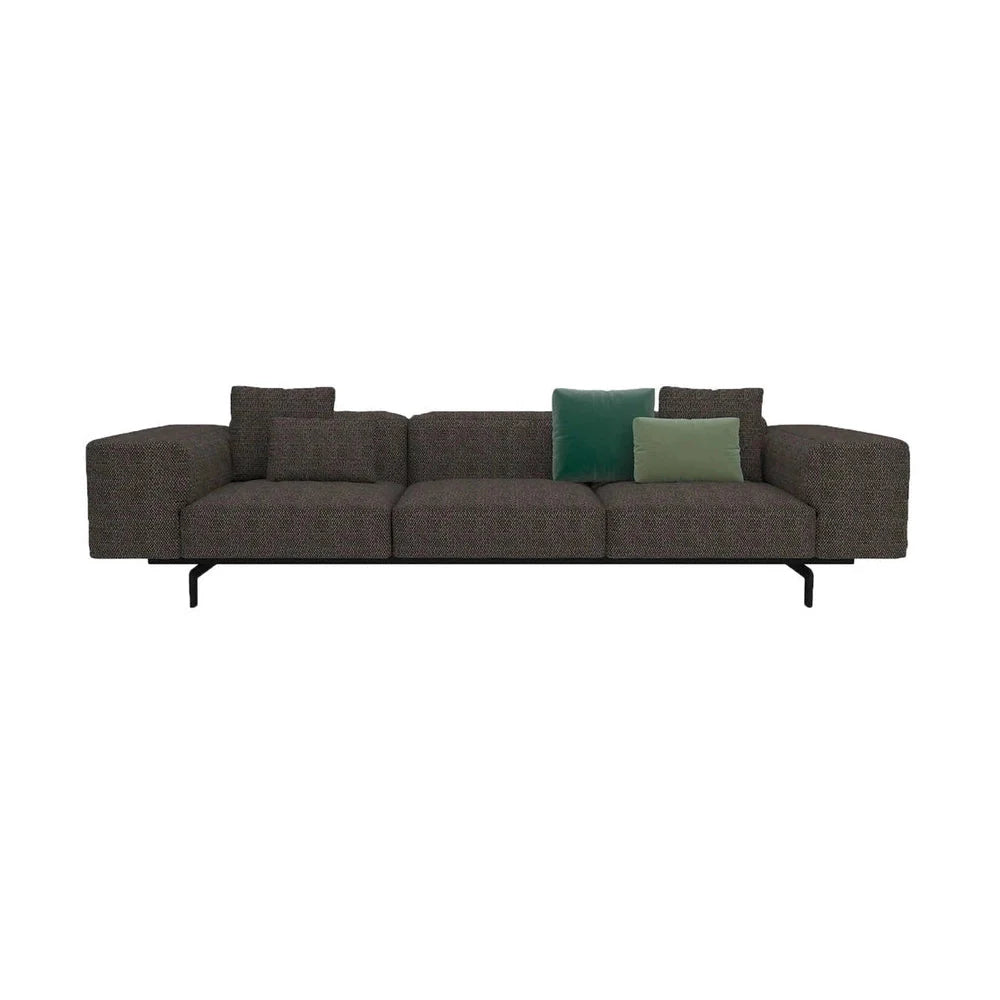 Kartell Largo 3 -personers sofa pied de Poule, Taupe