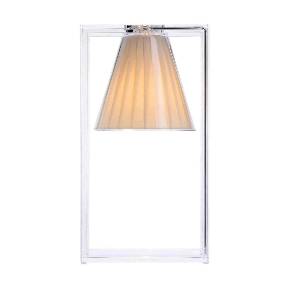 Kartell let luftvævsbordlampe, beige