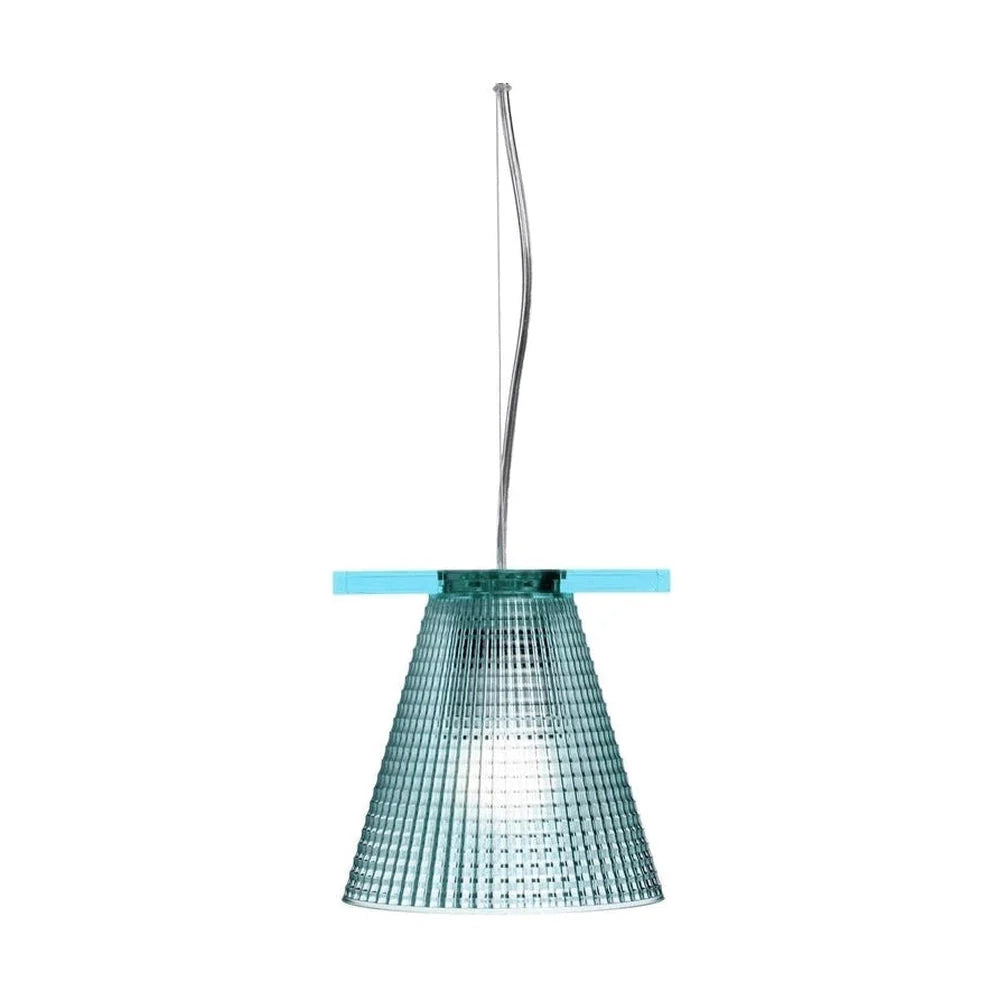 Kartell Light Air Transparent Suspension Lamp, Light Blue