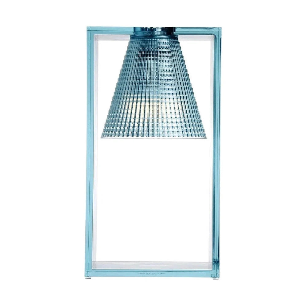 Kartell lätt luft transparent bordslampa, ljusblå