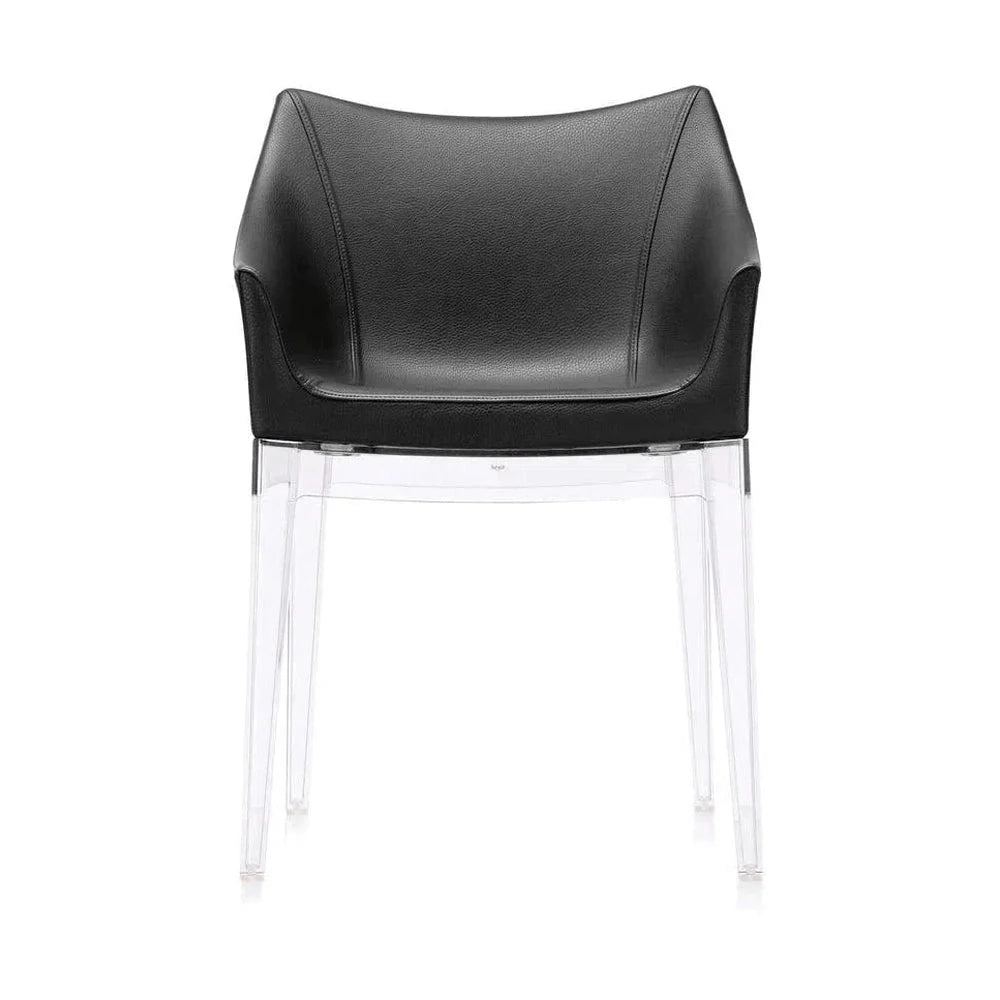 Kartell Madame Ecopelle Sessel, Kristall/Schwarz