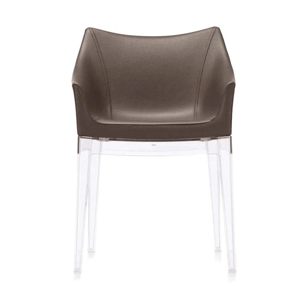 [product_category]-Kartell Madame Ecopelle Armchair, Crystal/Brick Red-Kartell-8058967270402-05838B5-KAR-1