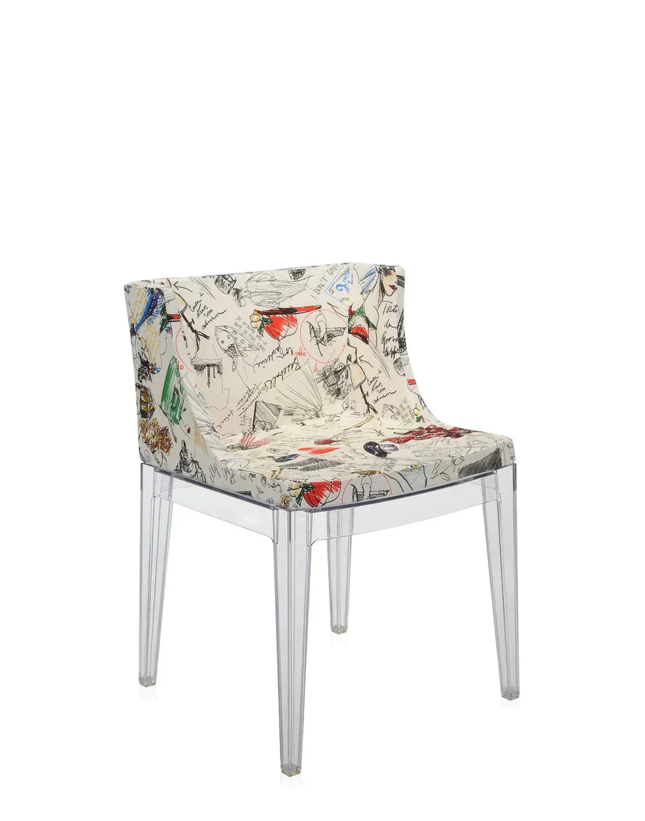 [product_category]-Kartell Mademoiselle à La Mode Armchair, Transparent/Sketches-Kartell-8058967065046-04895FM-KAR-7