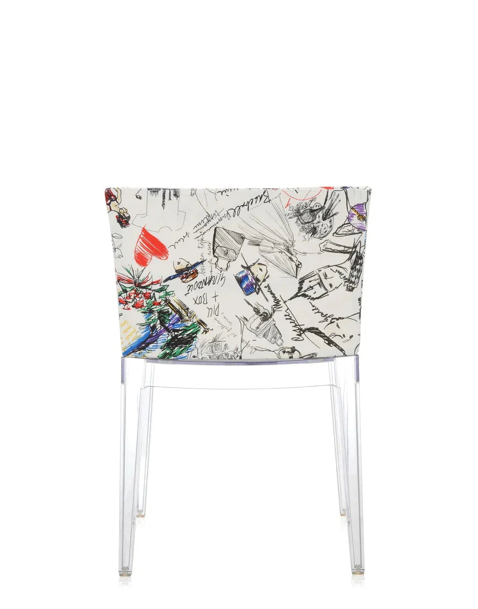 [product_category]-Kartell Mademoiselle à La Mode Armchair, Transparent/Sketches-Kartell-8058967065046-04895FM-KAR-9