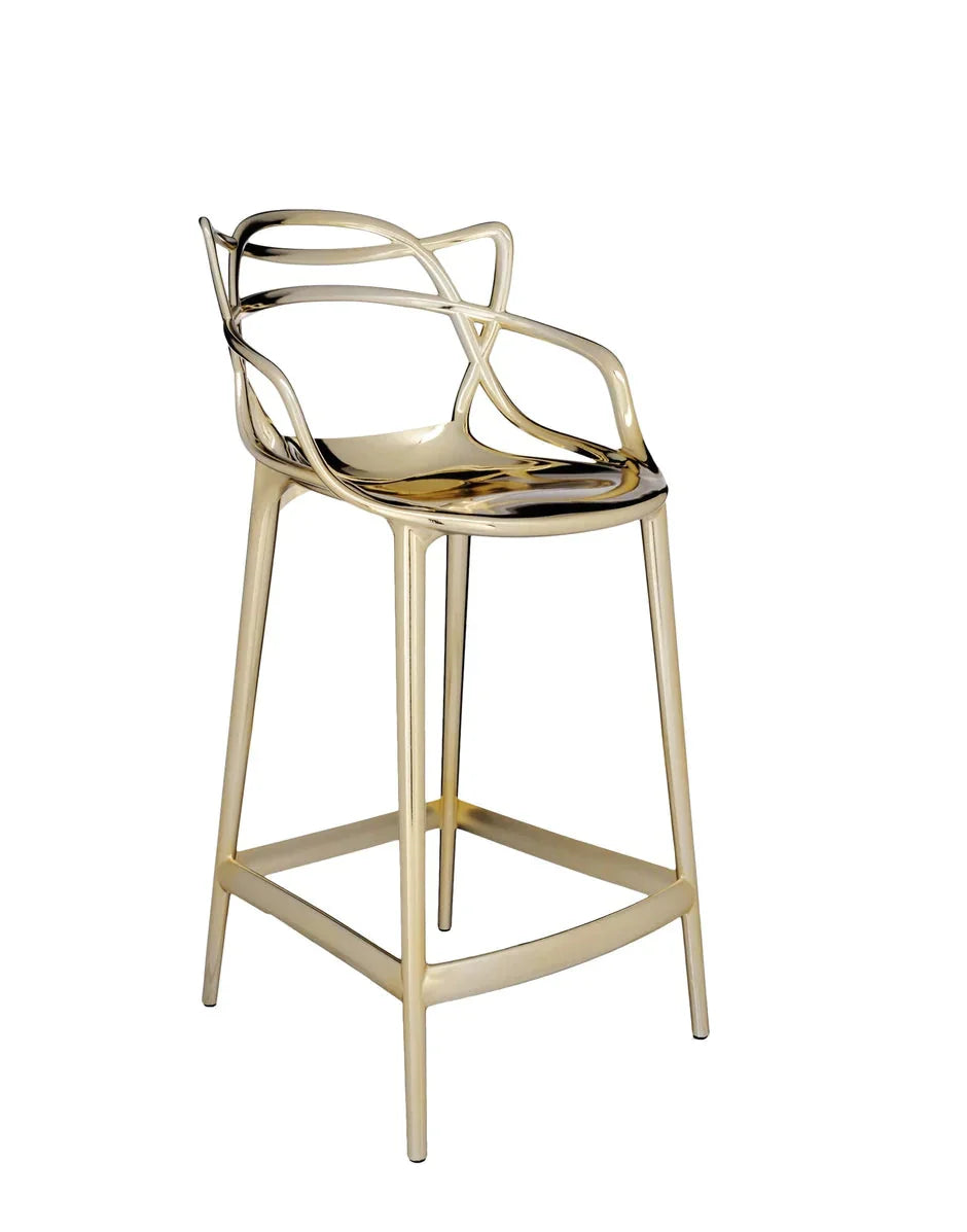 [product_category]-Kartell Masters Stool 65 Cm, Gold-Kartell-8058967224689-05849GG-KAR-8