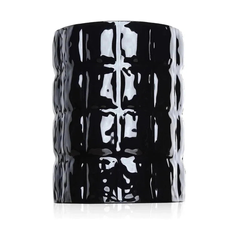 Kartell Matelassè Vase, glänzend schwarz