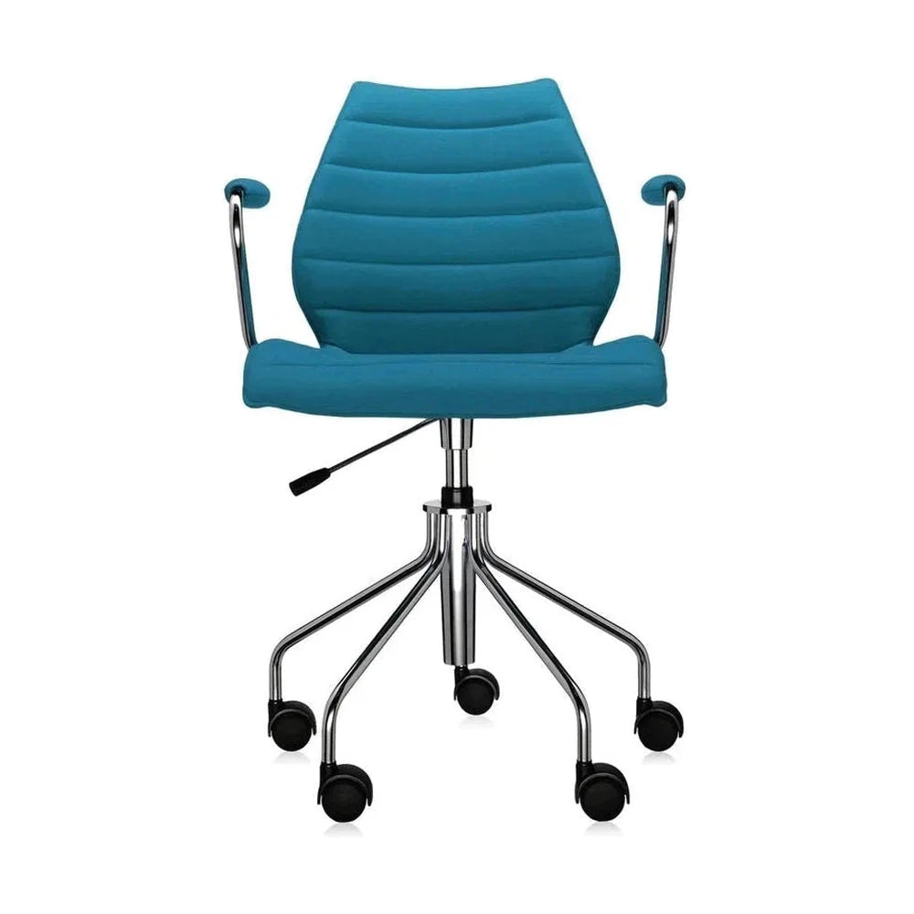 Fauteuil Kartell Maui Soft Trevira, bleu turquoise